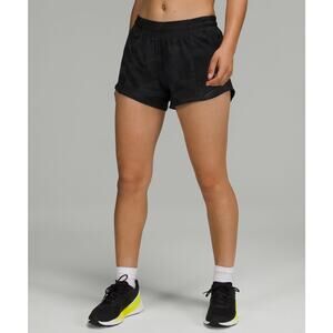 Lululemon Hotty Hot Low Rise Short 4" Heritage 365 Camo Deep Coal Multi/Black- 2
